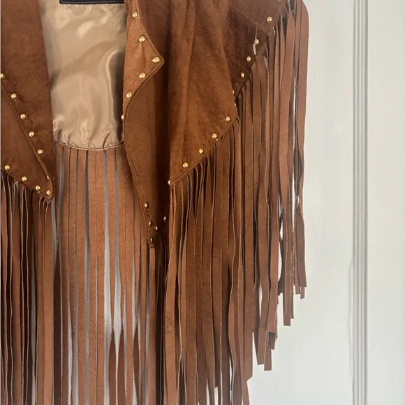 Vintage suede shawl - Picture 4 of 7